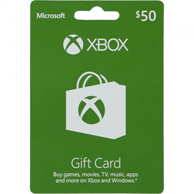 microsoft xbox 美国礼品卡 $50美金
