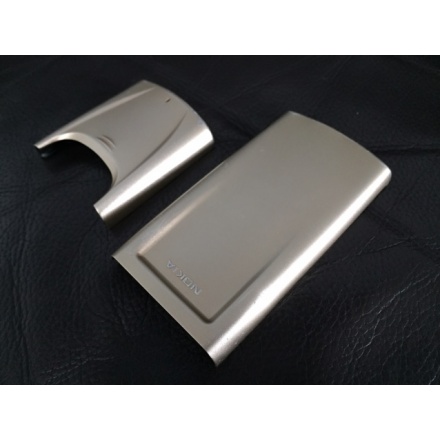 Nokia 8850 原装拆机金属前后盖 香槟金 (二手