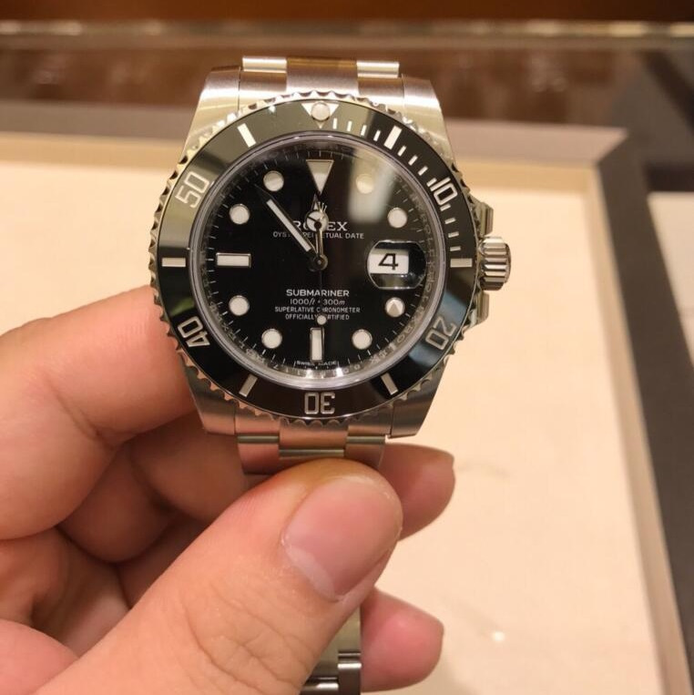 rolex黑水鬼防水 超强夜光