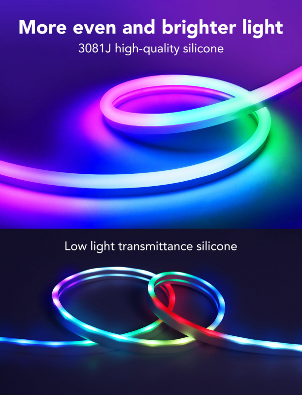 Govee Neon LED Strip Light 霓虹LED燈帶 3m [H61A0]