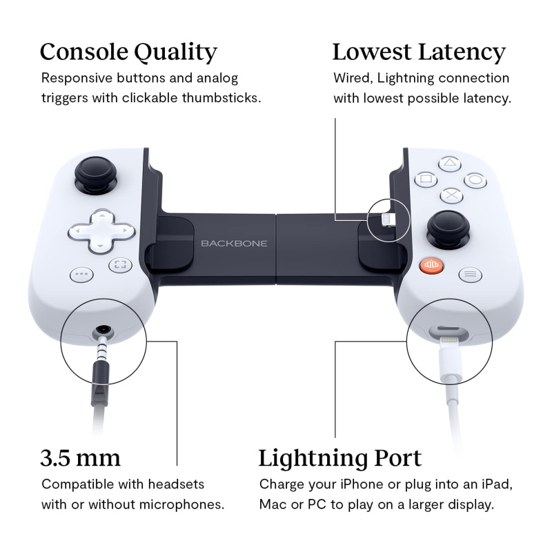PS5/ PS4/ Xbox Series X/ S/ One Backbone One Controller for iPhone [2色] + 1個月XBox Ultimate Game Pass