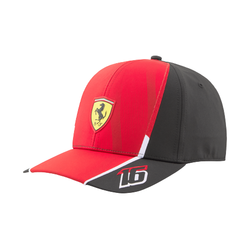 F1 Scuderia Ferrari 法拉利車隊 2023 Team Charles Leclerc Low Curve Brim Cap