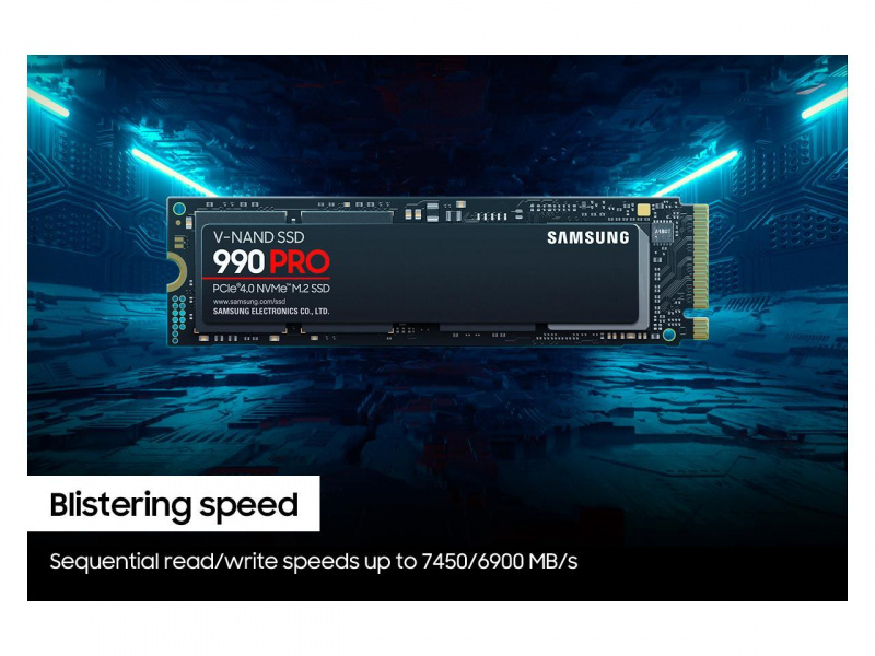 SAMSUNG 990 PRO PCle 4.0 NVMe M.2 固態硬碟 [1TB/2TB/4TB][MZ-V9P1T0B/MZ-V9P2T0B/MZ-V9P4T0B] (平行進口)