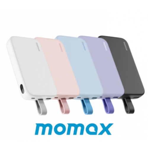 Momax iPower PD 5 20000mAh內置USB-C線流動電源 [IP119] [5色] [全港免運]