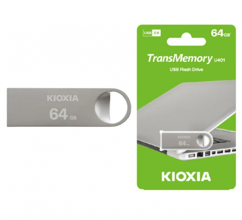 KIOXIA TransMemory U401 迷你金屬外殼 USB2.0 手指 64GB 日本芯片 原東芝