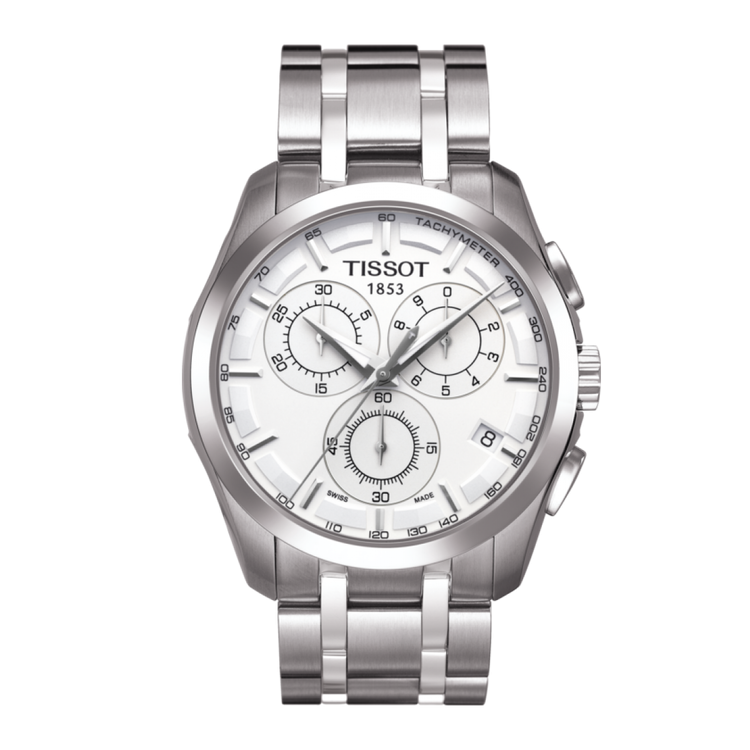 Tissot T-Trend Couturier Chronograph 男裝鋼帶手錶 [2色]