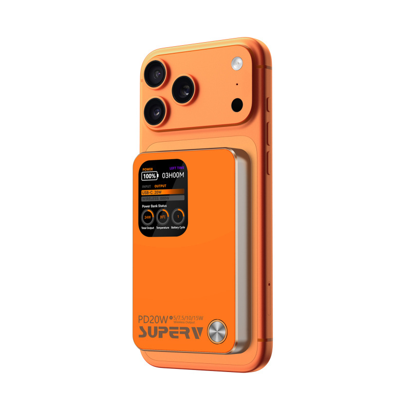 SUPERV PB-11 Power Bank 10000mAh 20W PD Large LED Display with Temperature Monitoring