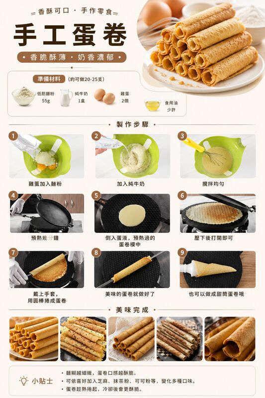 手工蛋卷烤盤(適用於明火)│雪糕脆皮模具│冰淇淋脆皮模具│蛋卷機│甜筒脆皮機│蛋卷模具
