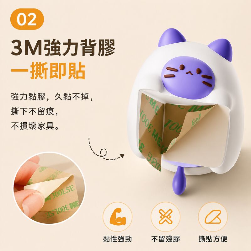 桌子防撞護角貼(小貓款│四個裝)│嬰幼兒童防撞保護角│護角防撞條│安全包邊軟床角貼│直角保護套