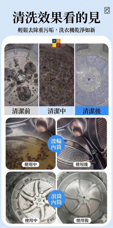 洗衣機槽去污除垢清潔粉(125g)│洗衣槽除菌除垢劑│洗衣機除味清潔劑