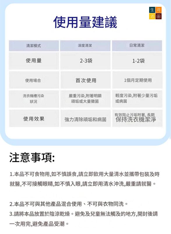 洗衣機槽去污除垢清潔粉(125g)│洗衣槽除菌除垢劑│洗衣機除味清潔劑
