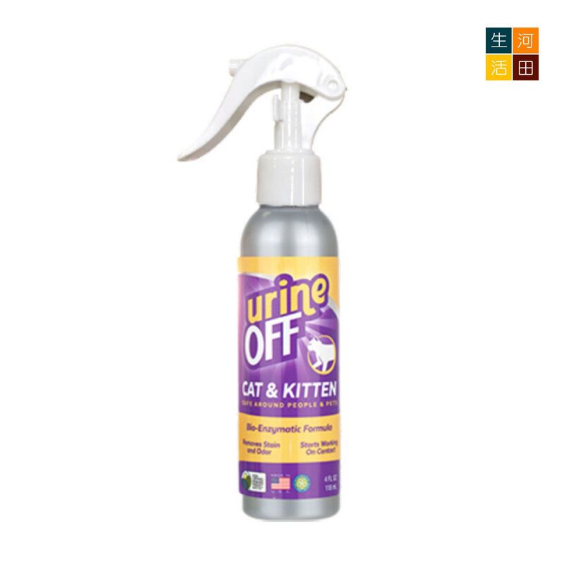 多美潔urineoff解尿素(118ml)【美國製造|平行入口】│寵物除臭劑│生物酵素除味劑│貓尿分解劑│尿液除臭劑│袪臭神器