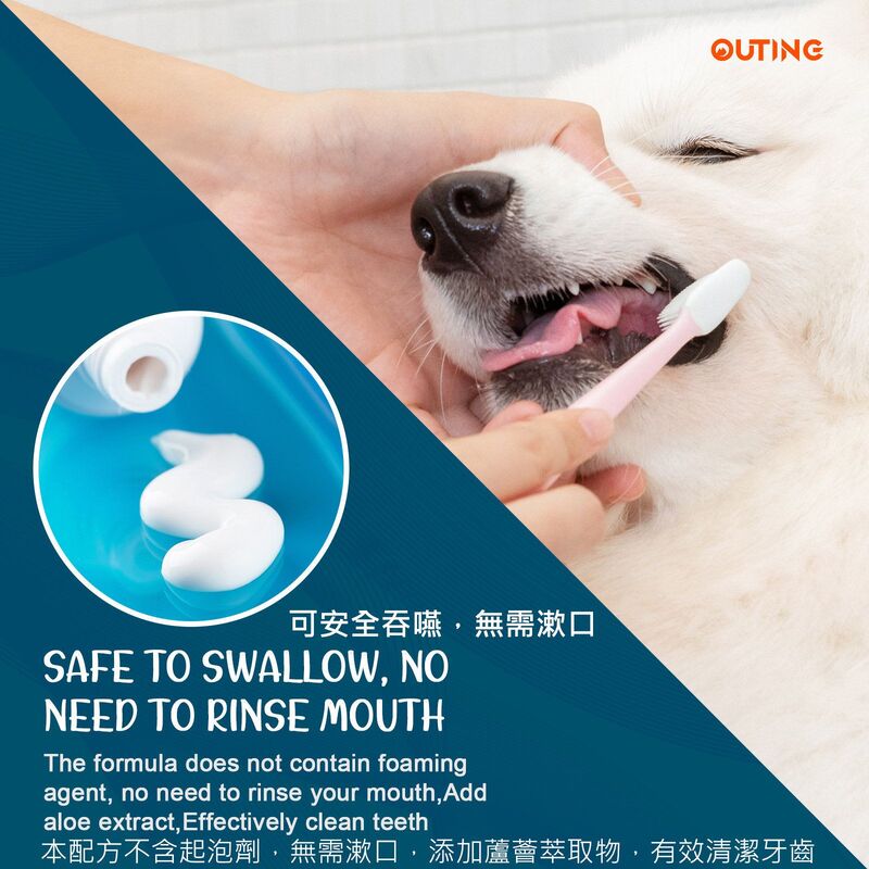 寵物薄荷牙膏(100g)│牙齒清潔劑│口腔護理│天然寵物牙膏│清新口氣