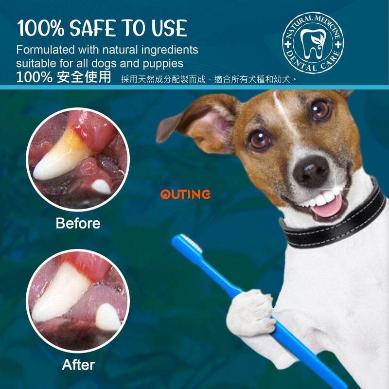 寵物薄荷牙膏(100g)│牙齒清潔劑│口腔護理│天然寵物牙膏│清新口氣