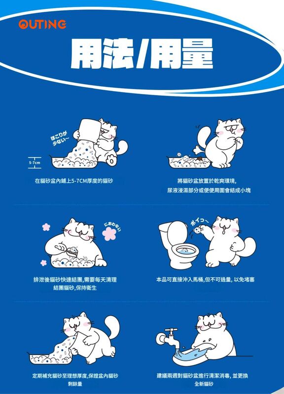 日本Nikoro妮可露混合貓砂2.5kg(大約6L)│優質貓砂│抑菌除臭