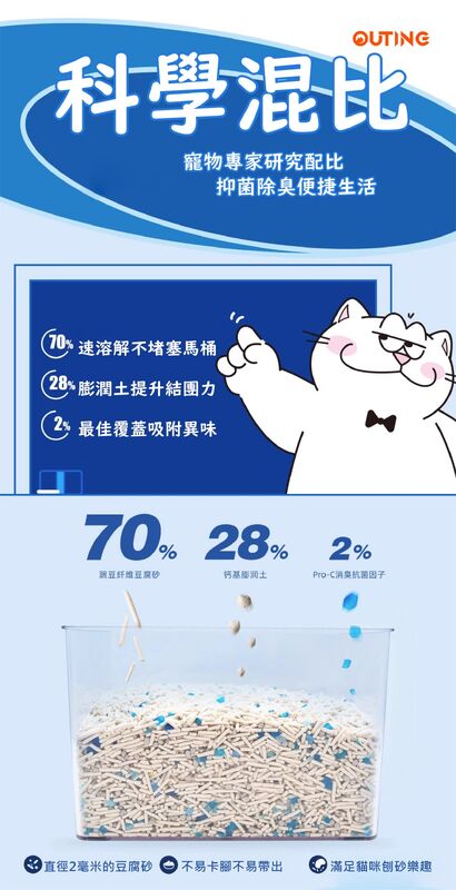 日本Nikoro妮可露混合貓砂2.5kg(大約6L)│優質貓砂│抑菌除臭