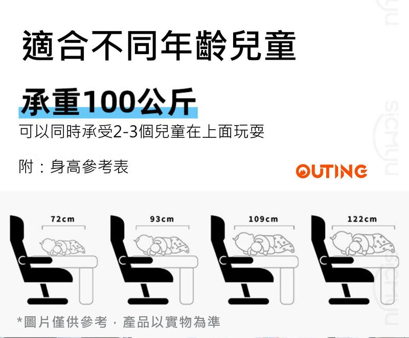 旅行充氣睡墊(藍色)移動睡床飛機汽車高鐵|充氣便攜床墊