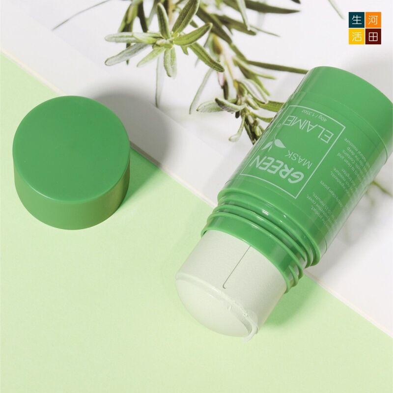 綠茶面膜(40g)│植粹淨顏固體泥膜│補水保濕綠茶清潔面膜泥│深層清潔面膜