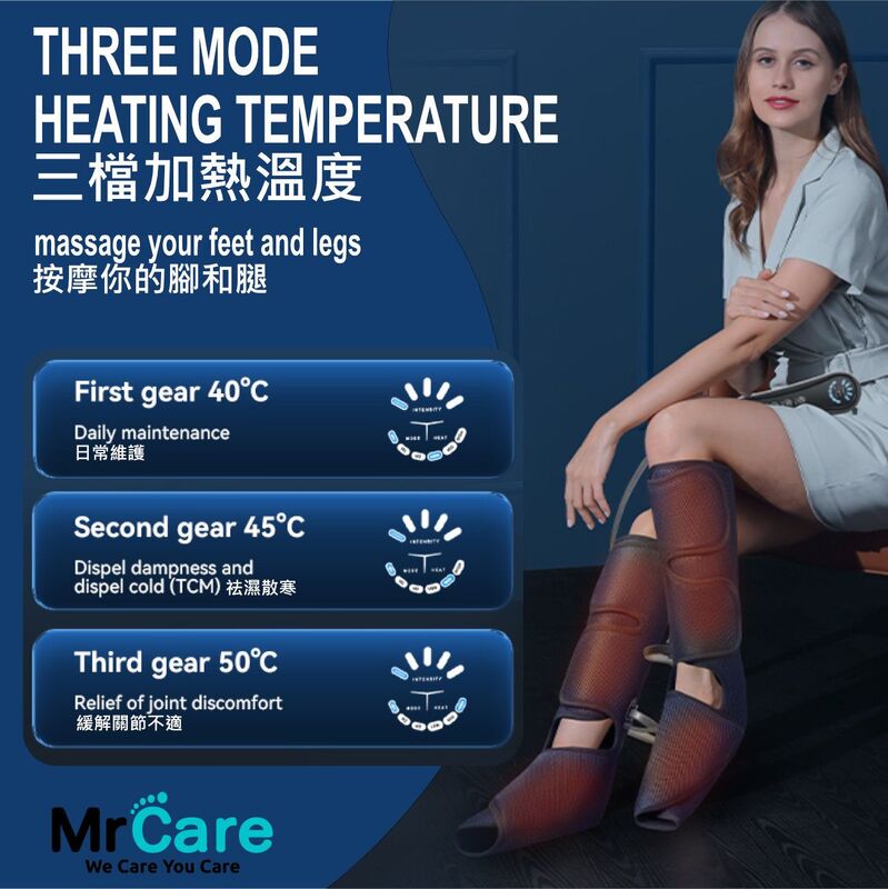 氣壓腿部按摩器(兩節裝)│腿部按摩機│仿人手按摩│舒緩壓力