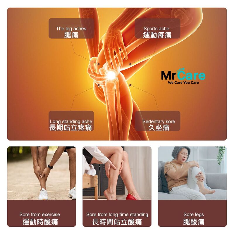 氣壓腿部按摩器(三節裝)│腿部按摩機│仿人手按摩│舒緩壓力
