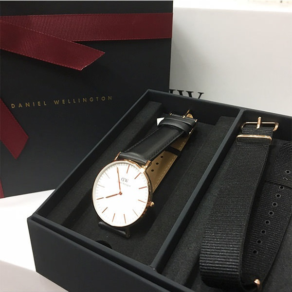 Daniel Wellington Classic Sheffield 男士皮帶手錶禮盒套裝 40mm