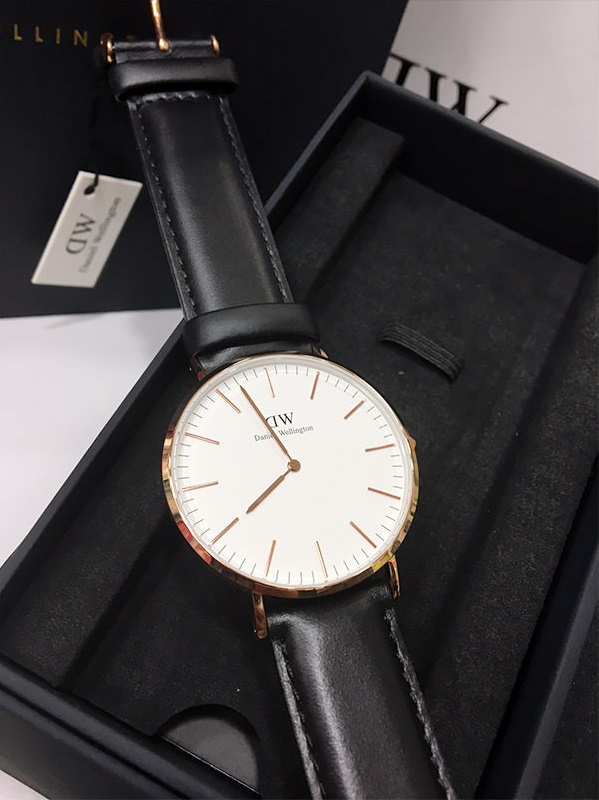 Daniel Wellington Classic Sheffield 男士皮帶手錶禮盒套裝 40mm