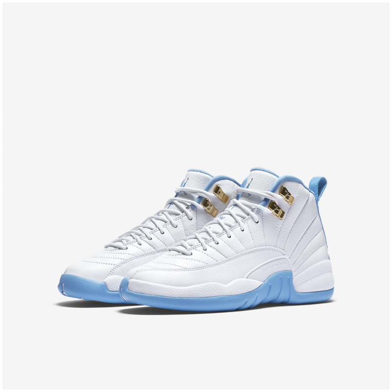 Nike Air Jordan 12 GS 女裝鞋 [白藍色]
