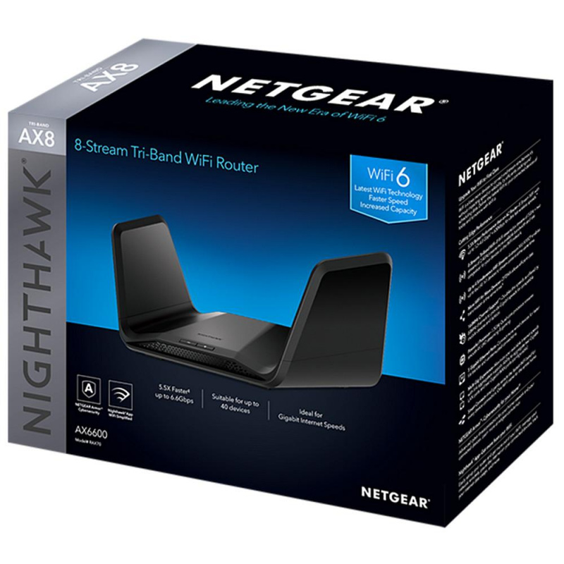 NETGEAR Nighthawk RAX70 專業三頻 WiFi 6 路由器 [AX6600]