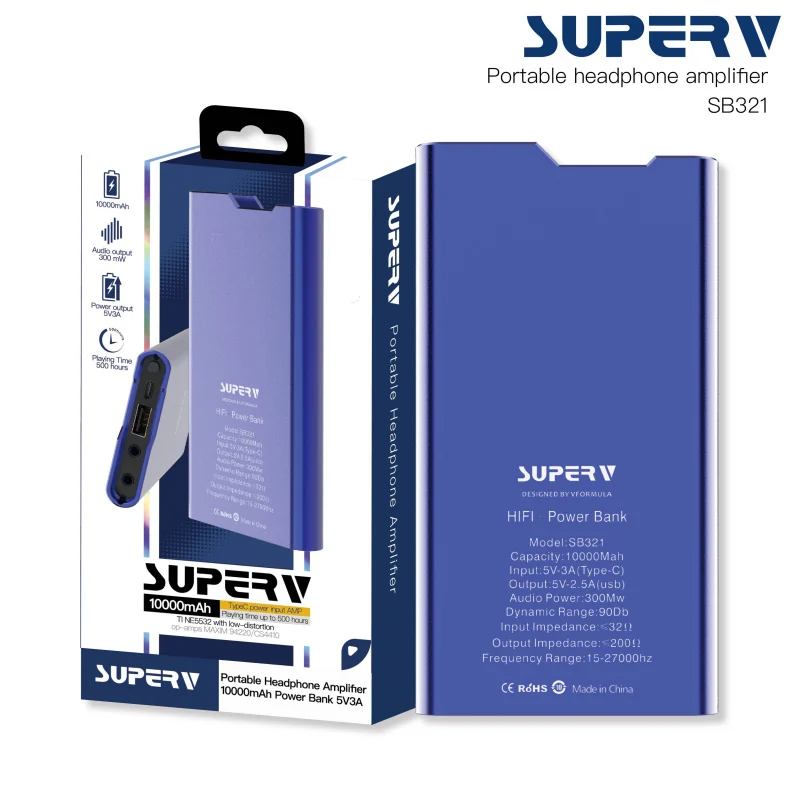 SuperV SB321 10000mAh 耳擴移動電源