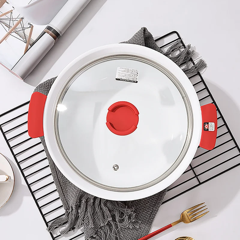 IH 日本陶瓷塗層矽膠手柄平底鍋 [24CM]