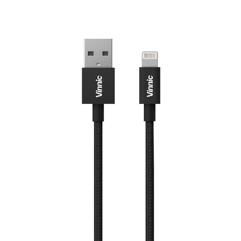 Vinnic MFi 蘋果官方認證 USB-A to Lightning 傳輸充電線 Cable - 藍色 / 灰色 / 銀色