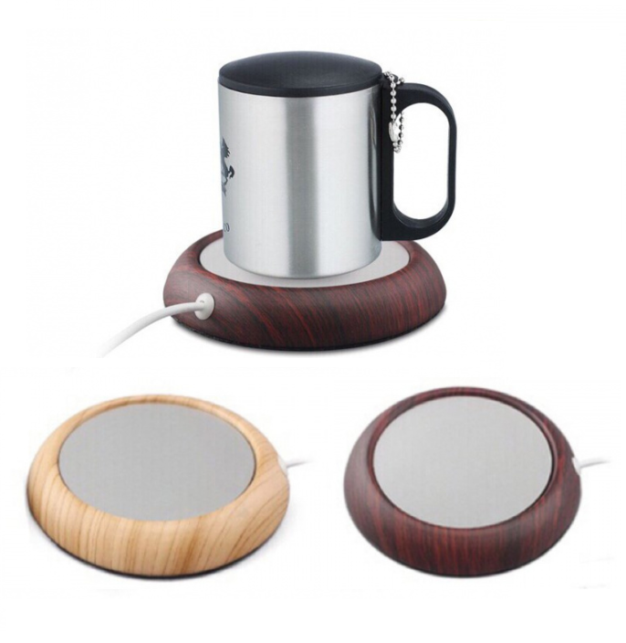 USB木紋保溫杯墊 [2色]