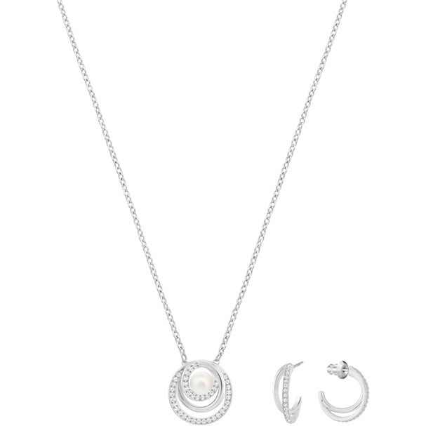 Swarovski Free Pearl 頸鏈耳環套裝 (5225437)