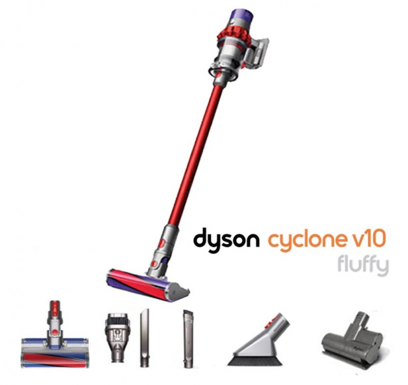 Dyson Cyclone V10 Fluffy 無線吸塵機[亞洲版][三腳插頭] - 全昇科技