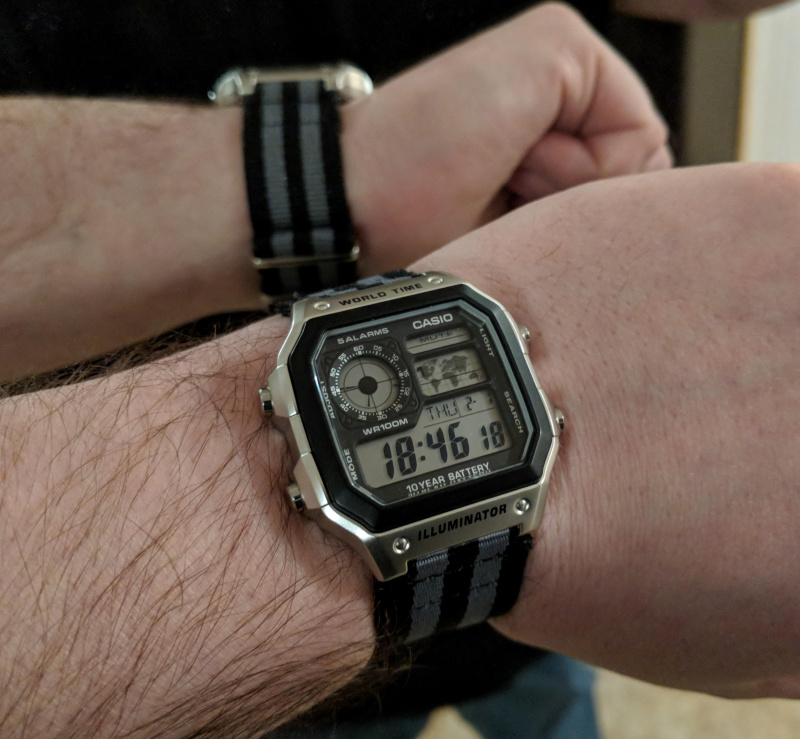CASIO AE-1200 經典世界地圖十年電力手錶 [5款]