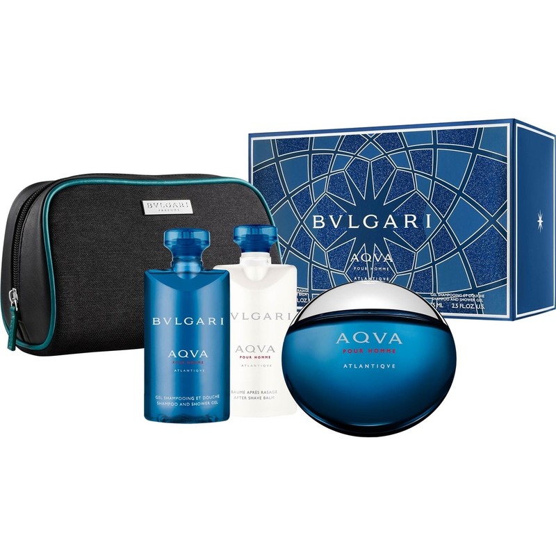 BVLGARI AQVA POUR HOMME 香水 セット Bvlgari Aqva Pour Homme Atlantiqve 4pc Gift set 男士淡香水4