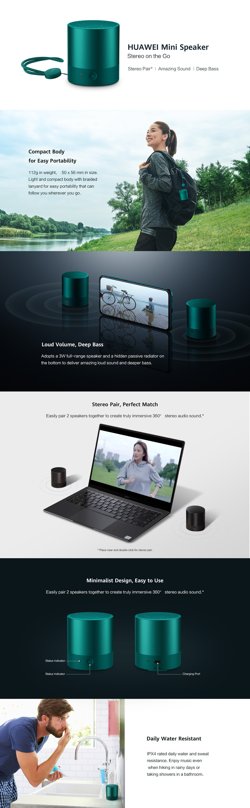 huawei mini speaker stereo