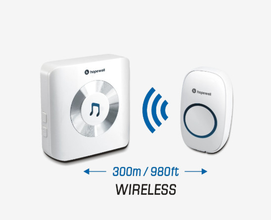 Hopewell 300m Plug-In Wireless Doorbell (Twin Pack) 一拖二無線門鈴