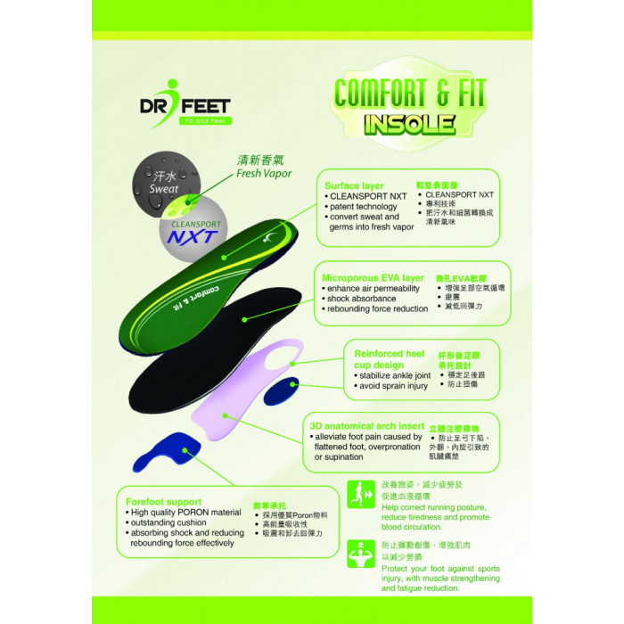 DR i-feet 舒適休閒鞋墊