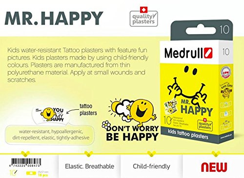 [瑞士品牌] Medrull - Mr. Happy 防水膠布 10片裝