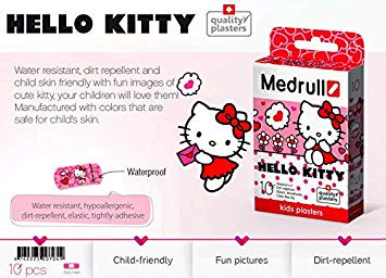 [瑞士品牌] Medrull - Hello Kitty 防水膠布 10片裝