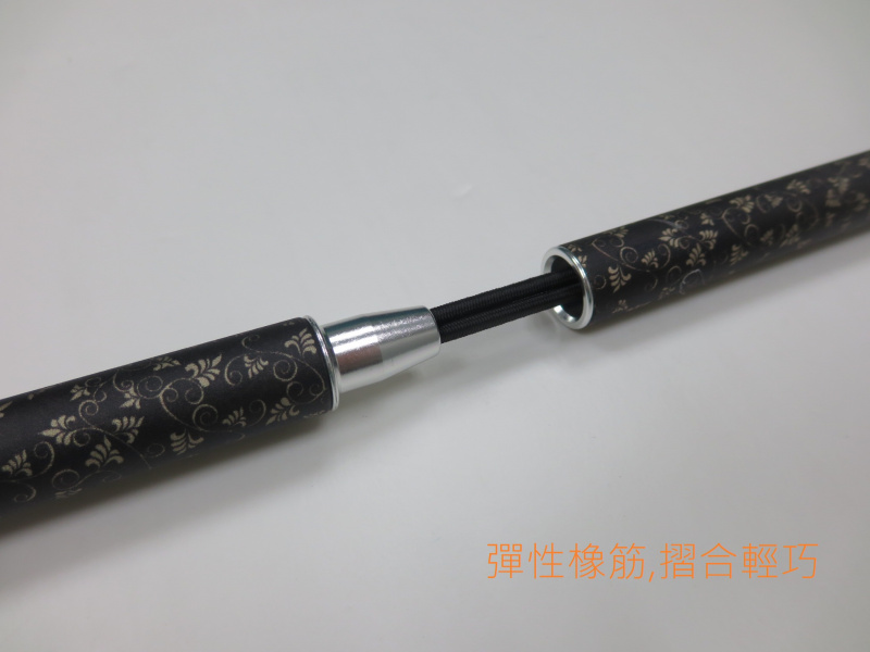 摺合式手杖/拐杖(4段式),黑色