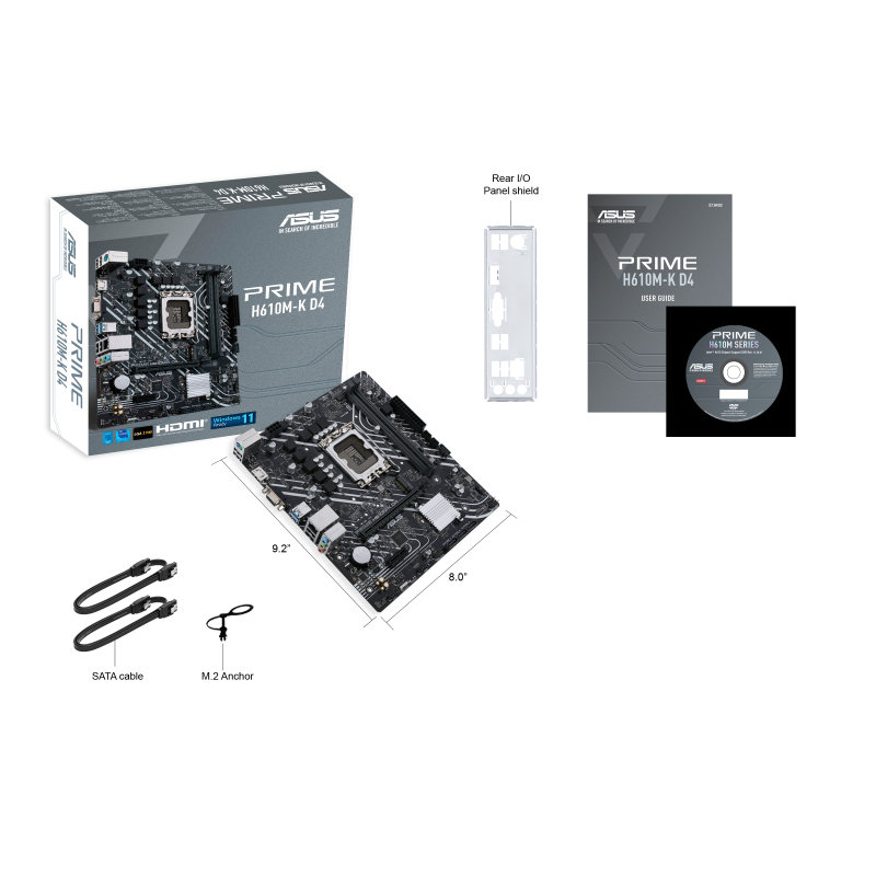 ASUS PRIME H610M-K D4 [現金優惠 $450]
