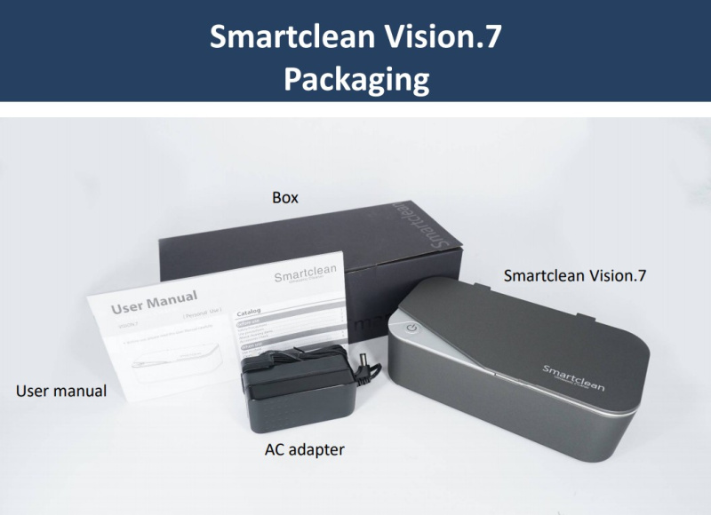 Smartclean Eyewear Ultrasonic Cleaner VISION.7 超聲波清洗機 升級版 [3色]
