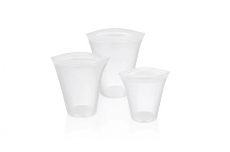 環保矽膠拉鍊式食物儲存保鮮袋