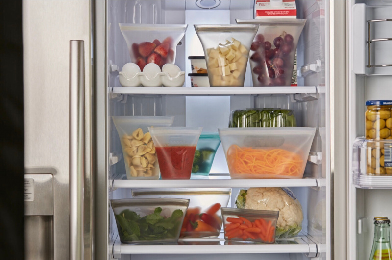 環保矽膠拉鍊式食物儲存保鮮袋