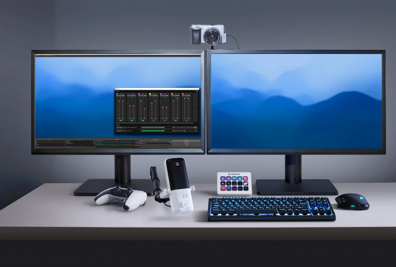 Elgato WAVE:3 - (BLACK / WHITE) Premium Microphone and Digital Mixing Solution