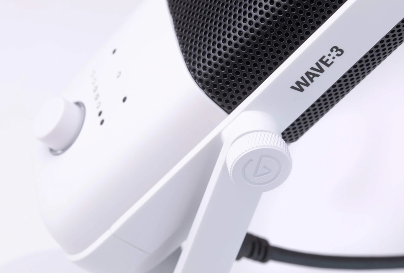 Elgato WAVE:3 - (BLACK / WHITE) Premium Microphone and Digital Mixing Solution