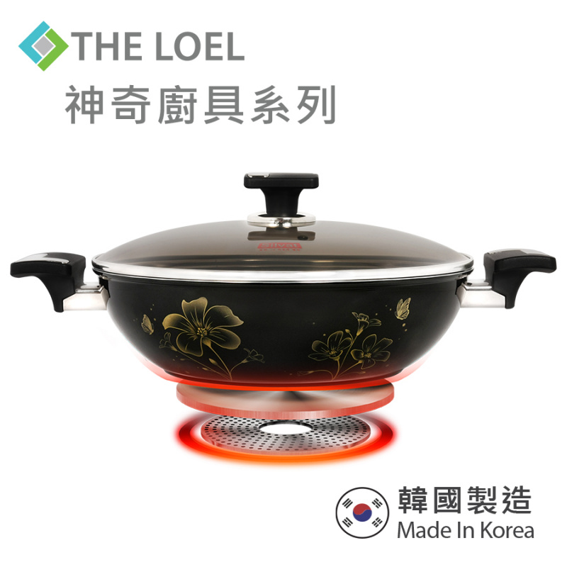 The Loel - 神奇廚具系列 韓國雙耳鑽石深炒鑊 30cm  (1pc)