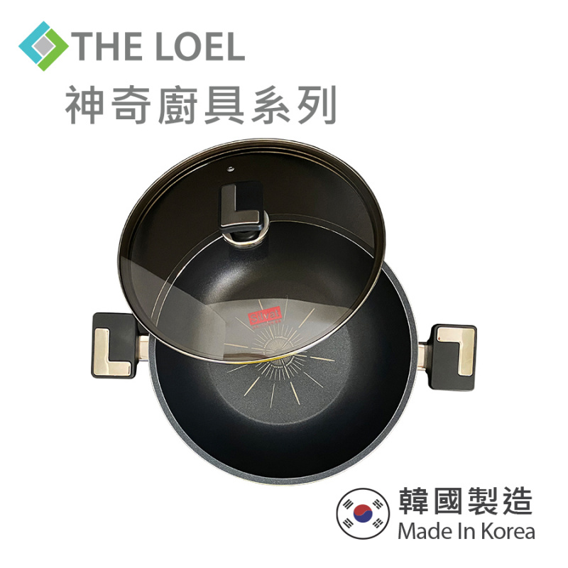 The Loel - 神奇廚具系列 韓國雙耳鑽石深炒鑊 32cm (1pc)